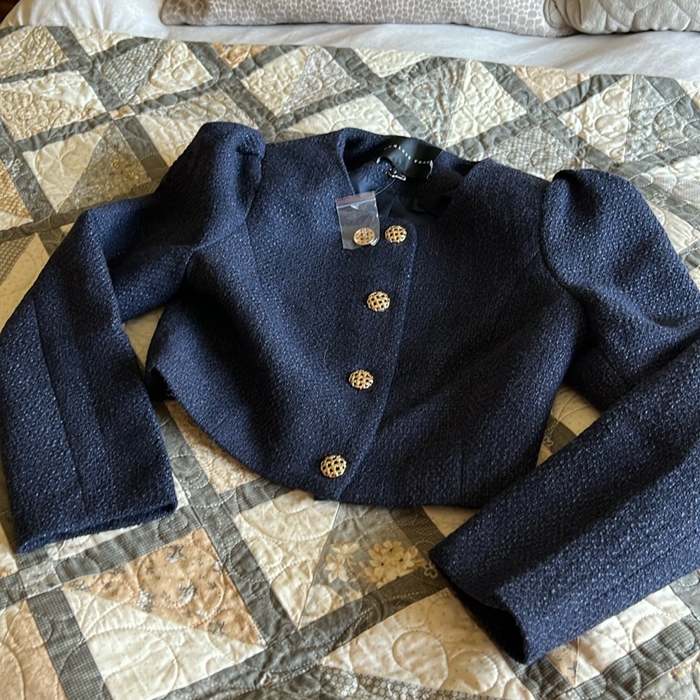 Cropped tweed jacket